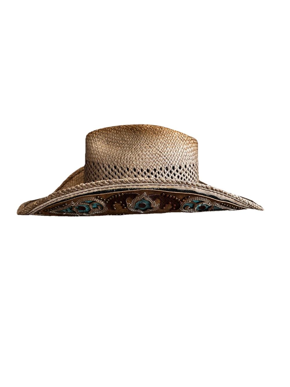Bullhide Western Womens Hat Horseshoe From The Heart Size Small Panama Straw Hat